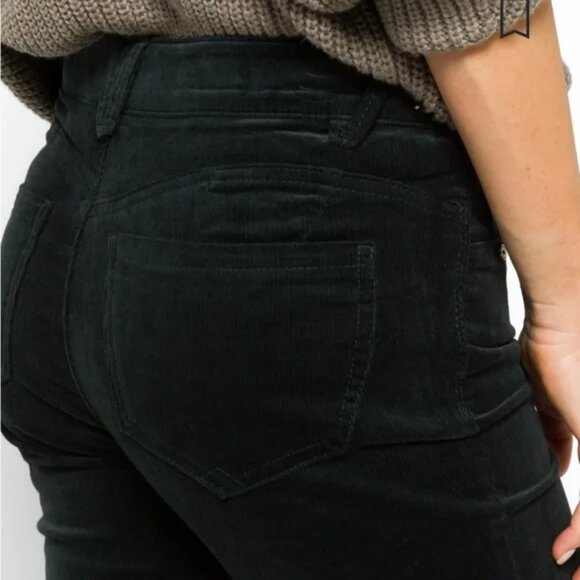 Democracy Natalie Ab Solution Straight Leg Corduroy Dark Green 2P - Picture 2 of 16